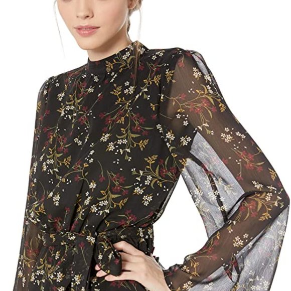 NWT BB Dakota Rise & Shine Chiffon Printed Romper - Picture 13 of 14